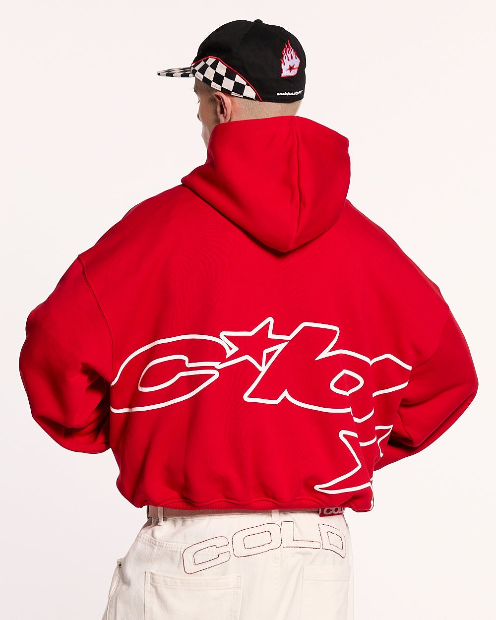 DEFENSE HOODIE RED - COLD CULTURE