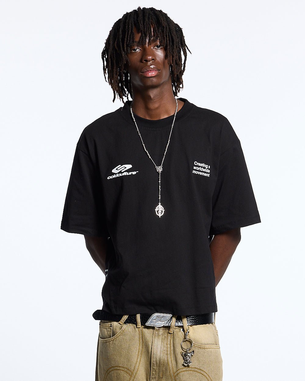 DEFENSE TEE BLACK - COLD CULTURE