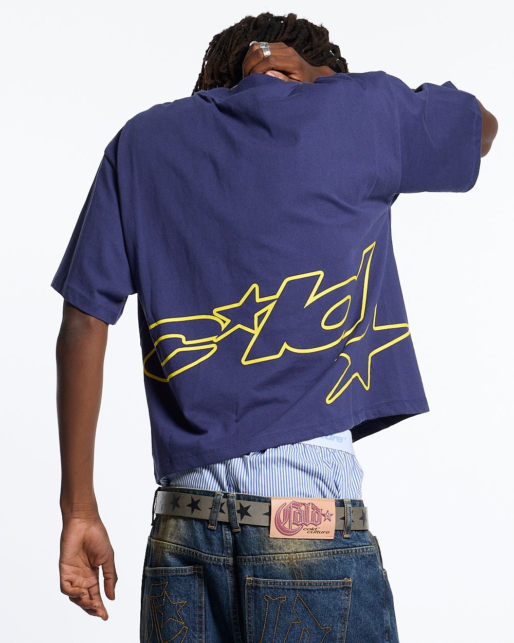 DEFENSE TEE DARK BLUE - COLD CULTURE