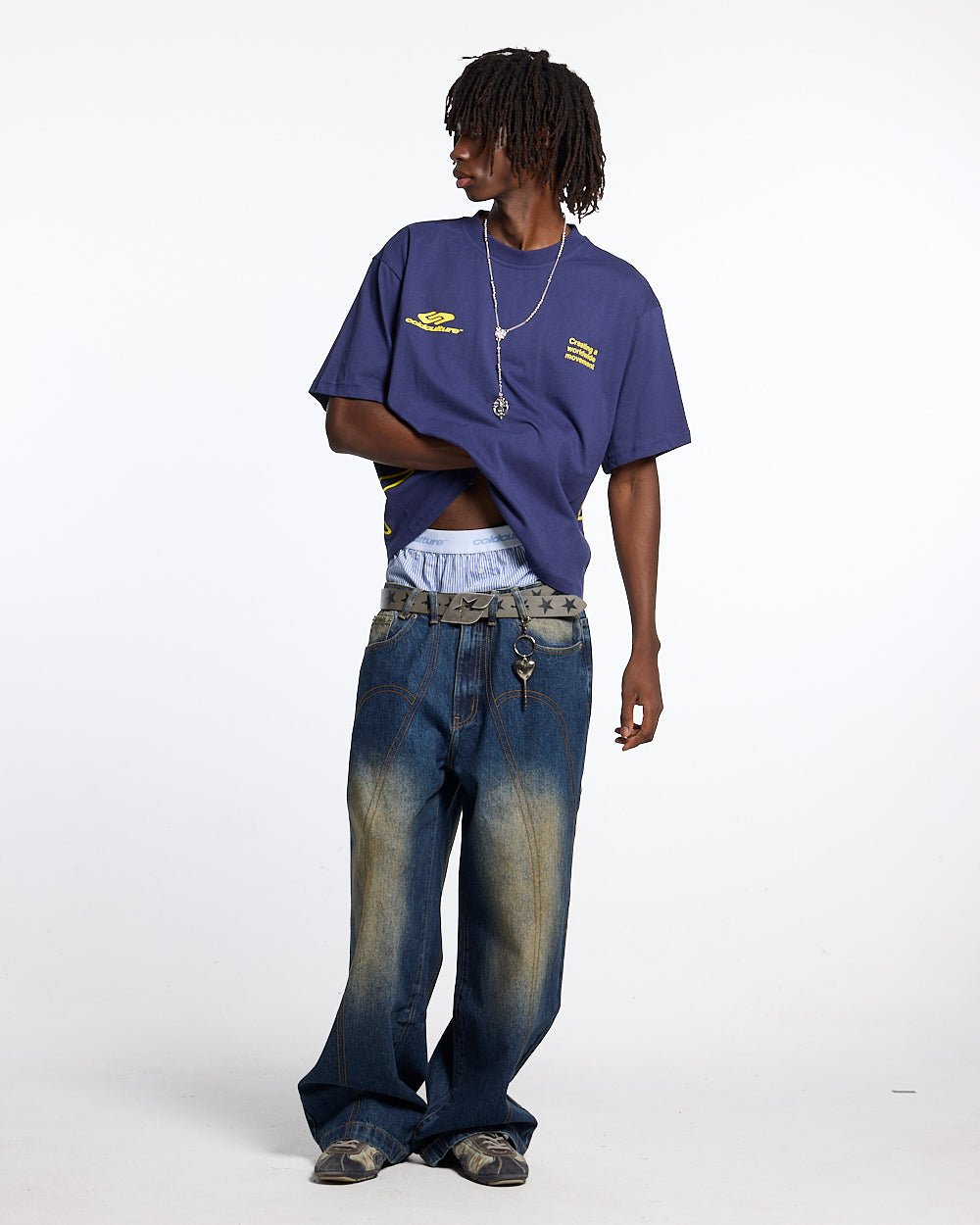 DEFENSE TEE DARK BLUE - COLD CULTURE