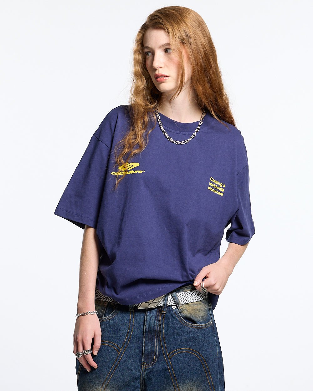 DEFENSE TEE DARK BLUE - COLD CULTURE