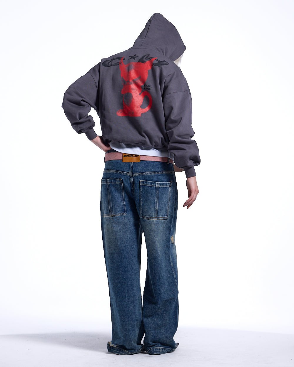 DEMON HOODIE GREY - COLD CULTURE