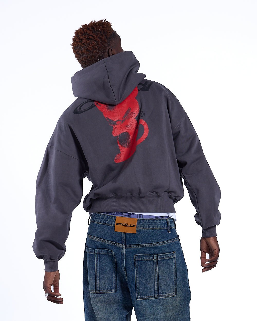 DEMON HOODIE GREY - COLD CULTURE