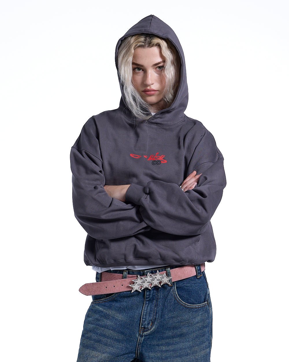 DEMON HOODIE GREY - COLD CULTURE