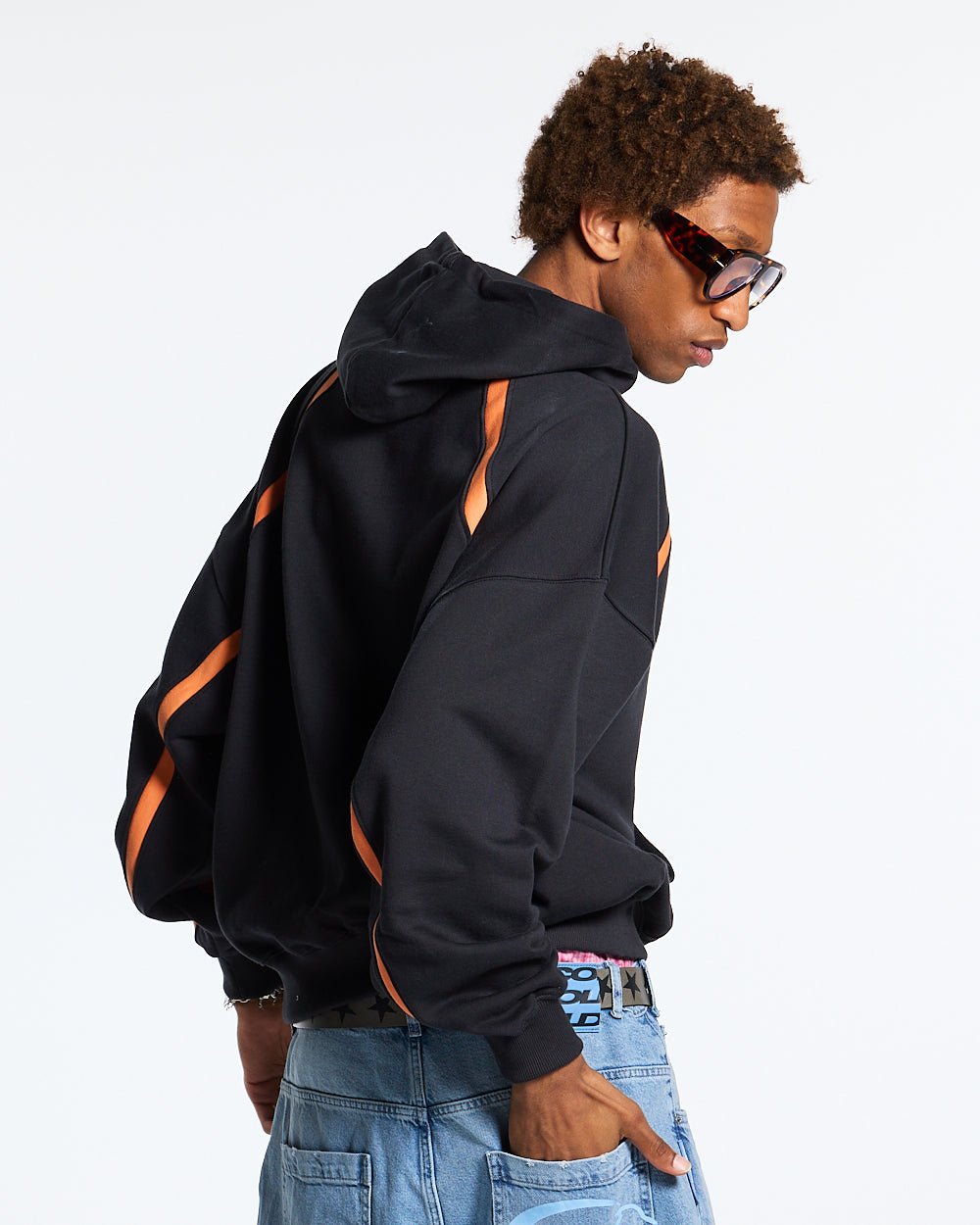 DETAILED HOODIE BLACK - COLD CULTURE