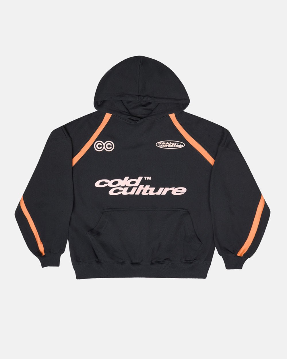 DETAILED HOODIE BLACK - COLD CULTURE