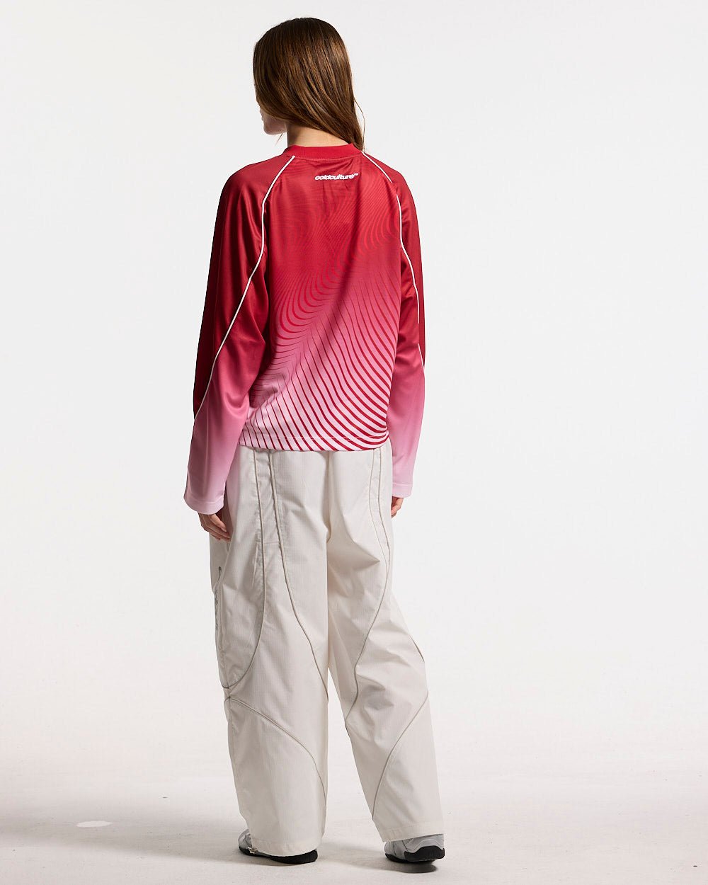 DIFFUSION LONGSLEEVE RED & WHITE - Cold Culture #woman