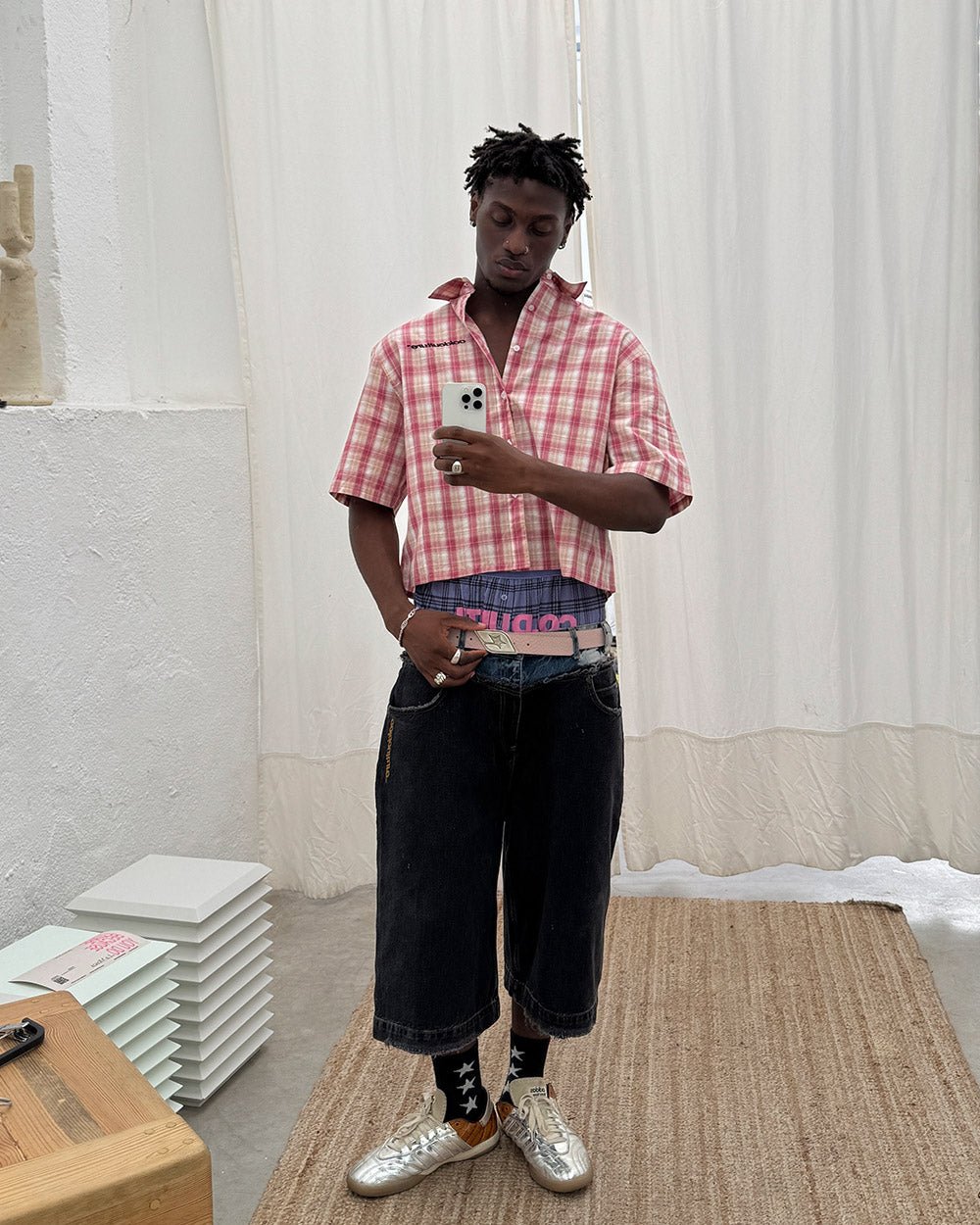 DISTORTED CHECK SHIRT - COLD CULTURE