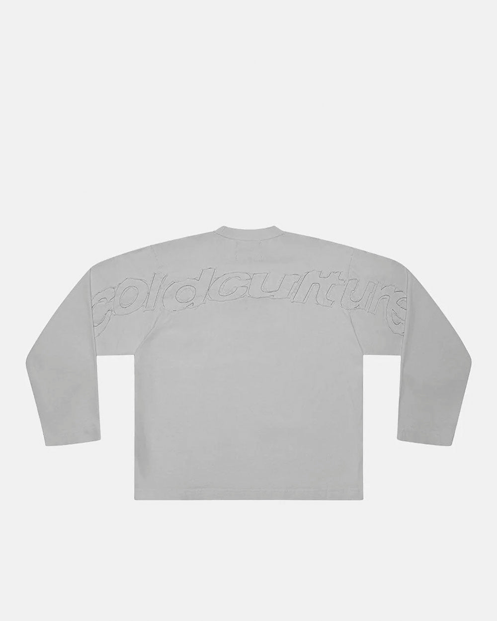 DISTRESS CURVED LONGSLEEVE DARK GREY - Cold Culture #packshot
