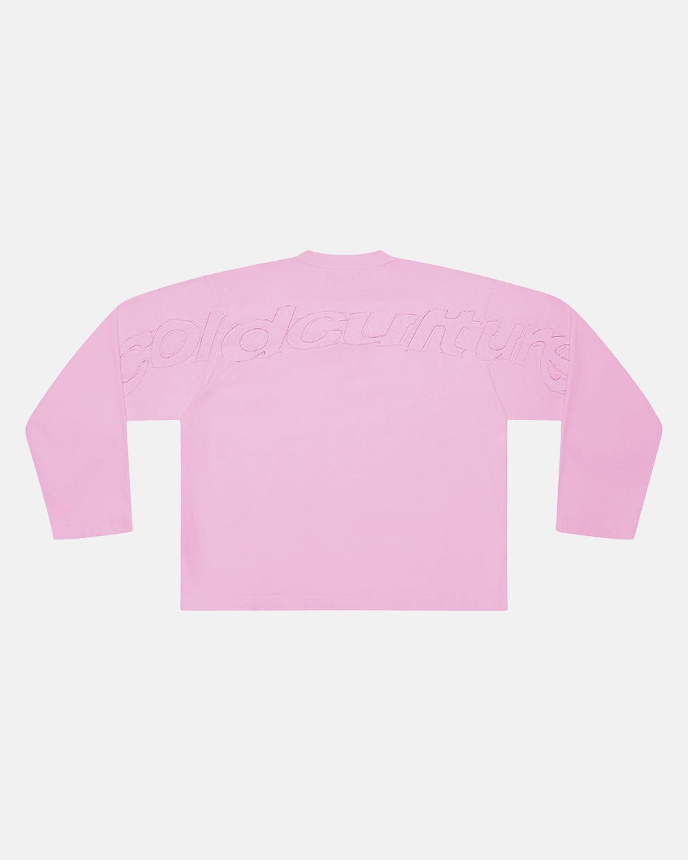 DISTRESS CURVED LONGSLEEVE PINK - Cold Culture