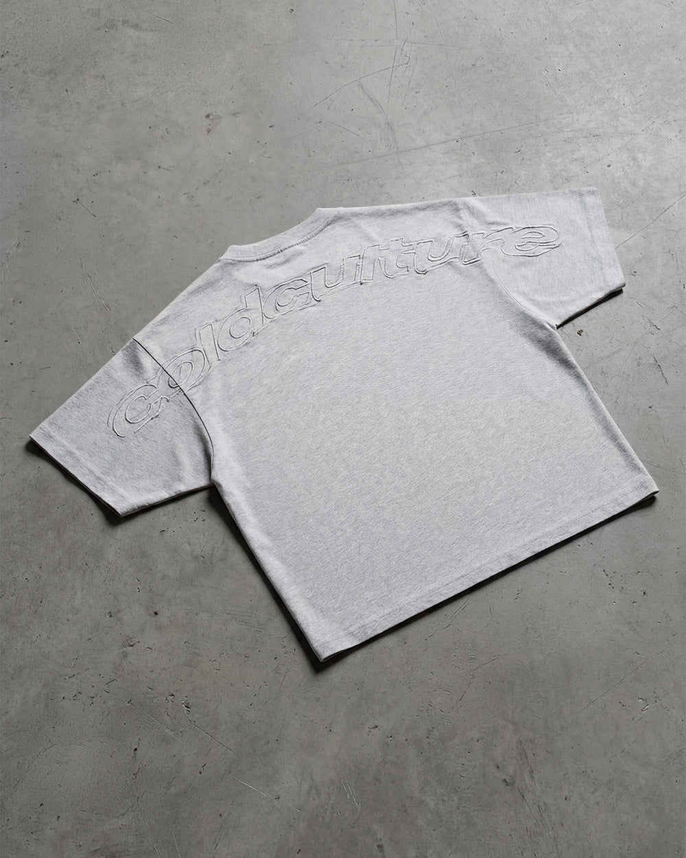 DISTRESS CURVED TEE GREY VIGORÉ - Cold Culture