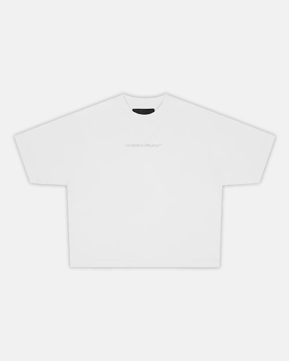 DISTRESS CURVED TEE WHITE - Cold Culture