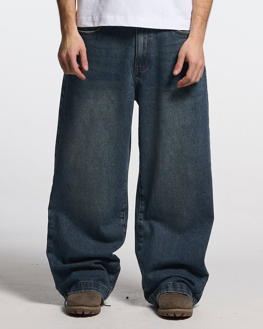 DISTRESS STARS V2 PANTS BLUE DENIM - Cold Culture #man
