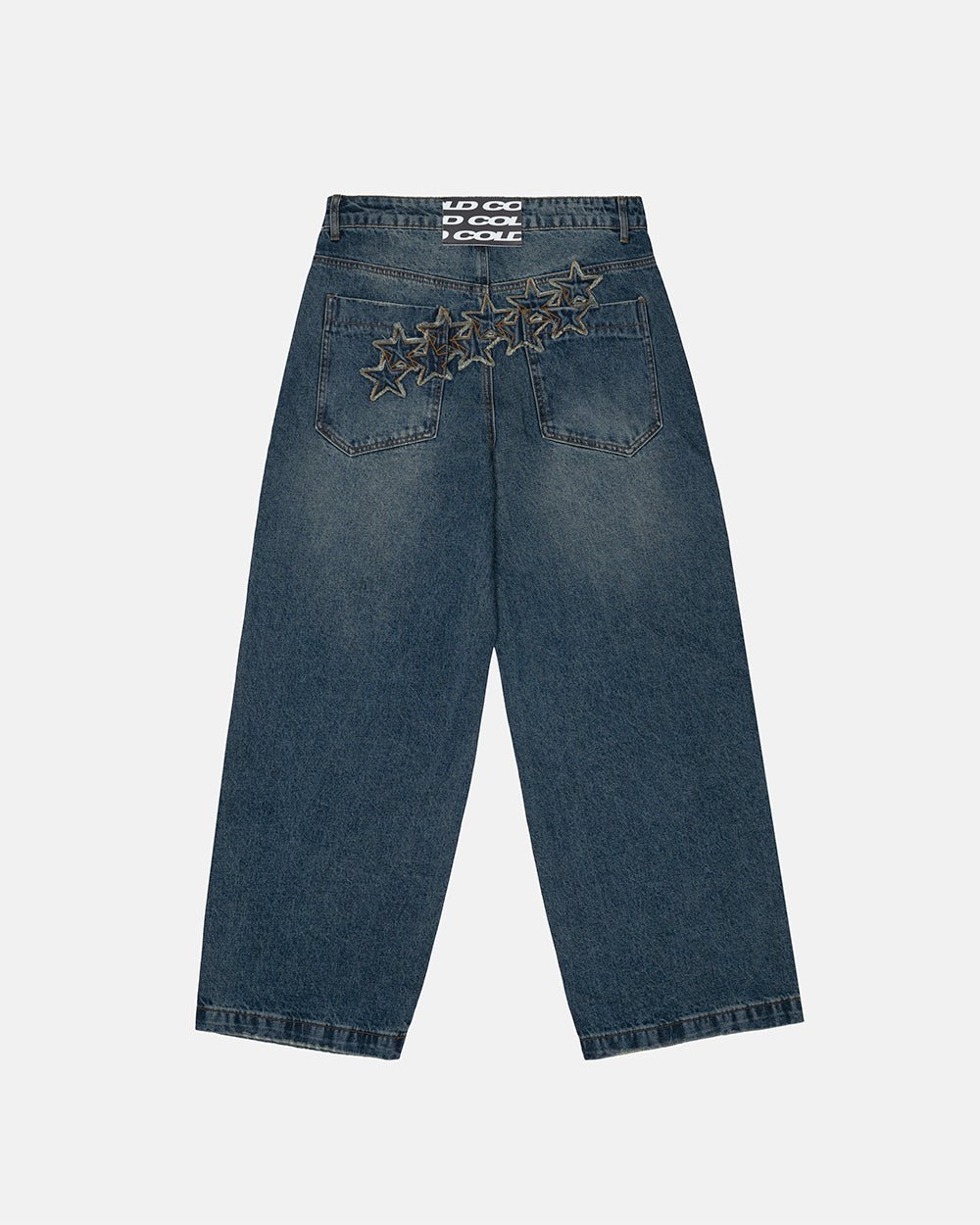 DISTRESS STARS V2 PANTS BLUE DENIM - Cold Culture