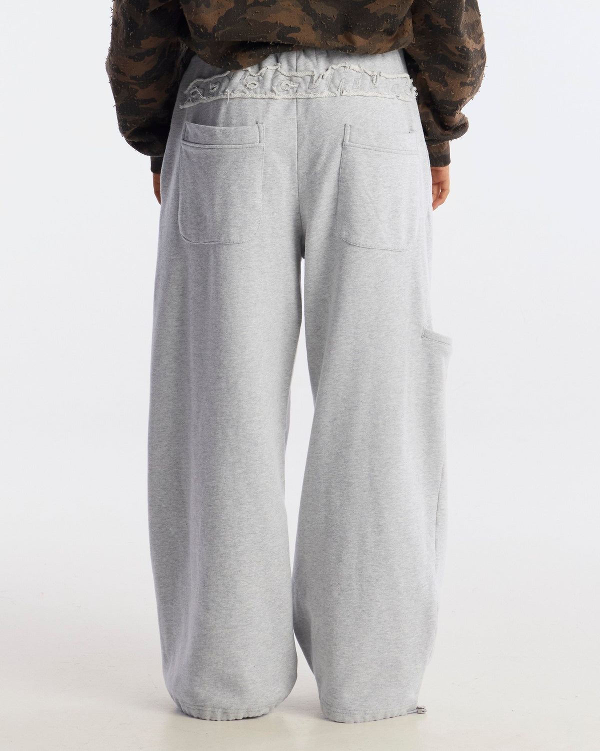 DISTRESS SWEATPANTS HEATHER GREY - Cold Culture