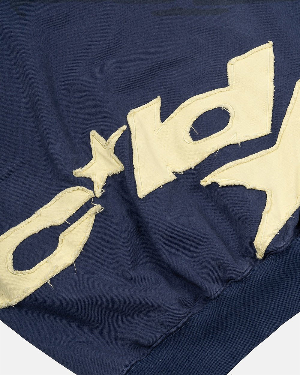 DISTRESSED DEFENSE HOODIE NAVY - Cold Culture
