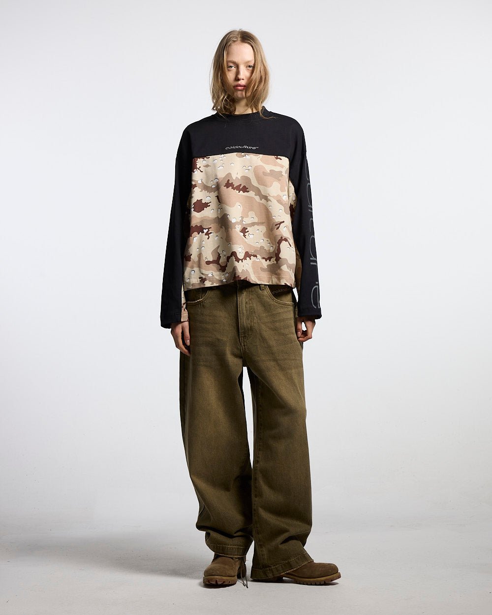 DOUBLE SIDED LONGSLEEVE CAMO - Cold Culture #woman