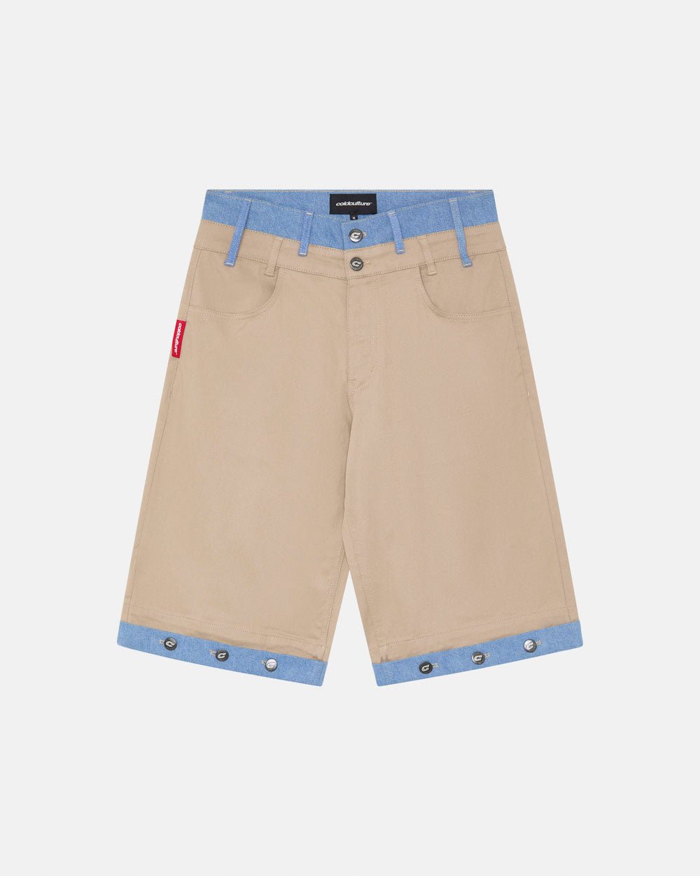 DOUBLE WAIST SUIT JORTS BEIGE - COLD CULTURE