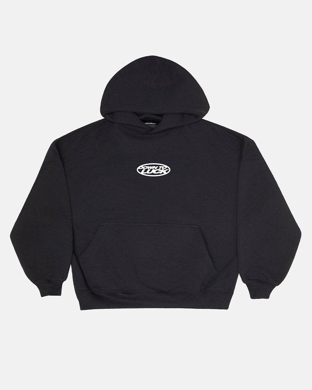 DOWN TO LUCK HOODIE BLACK AND WHITE - COLD CULTURE