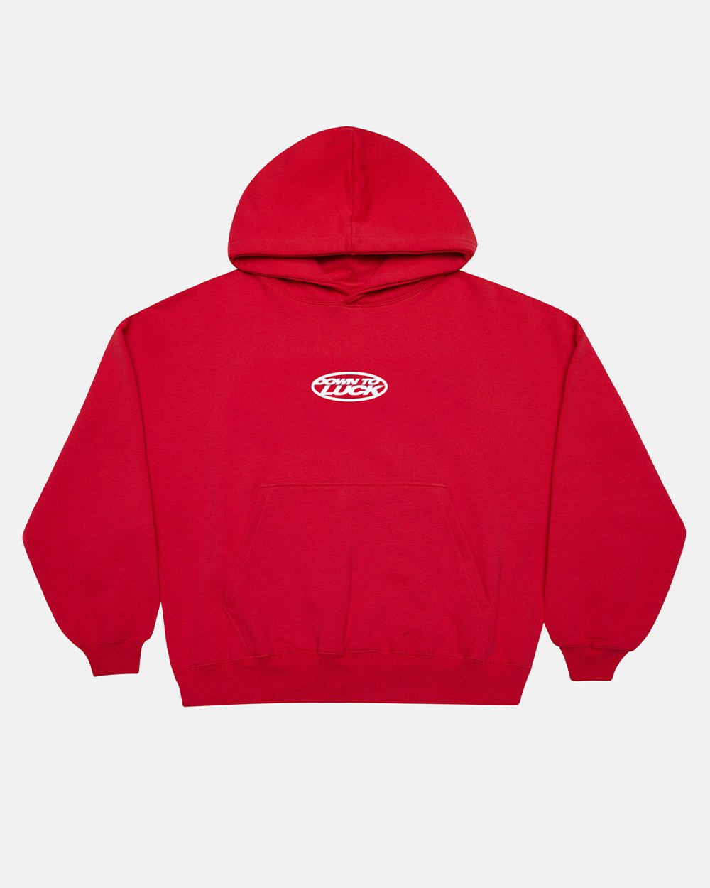 DOWN TO LUCK HOODIE RED - COLD CULTURE
