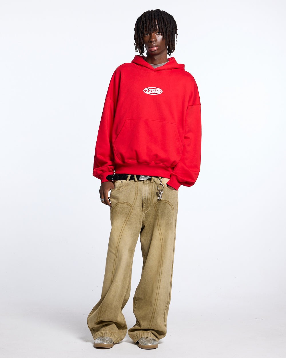 DOWN TO LUCK HOODIE RED - COLD CULTURE