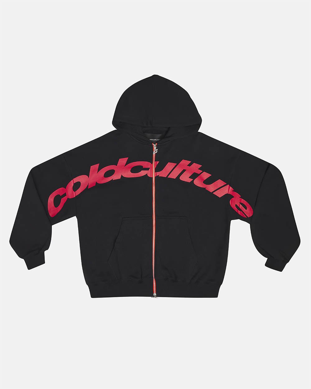 DRIVEN ZIP HOODIE BLACK - COLD CULTURE