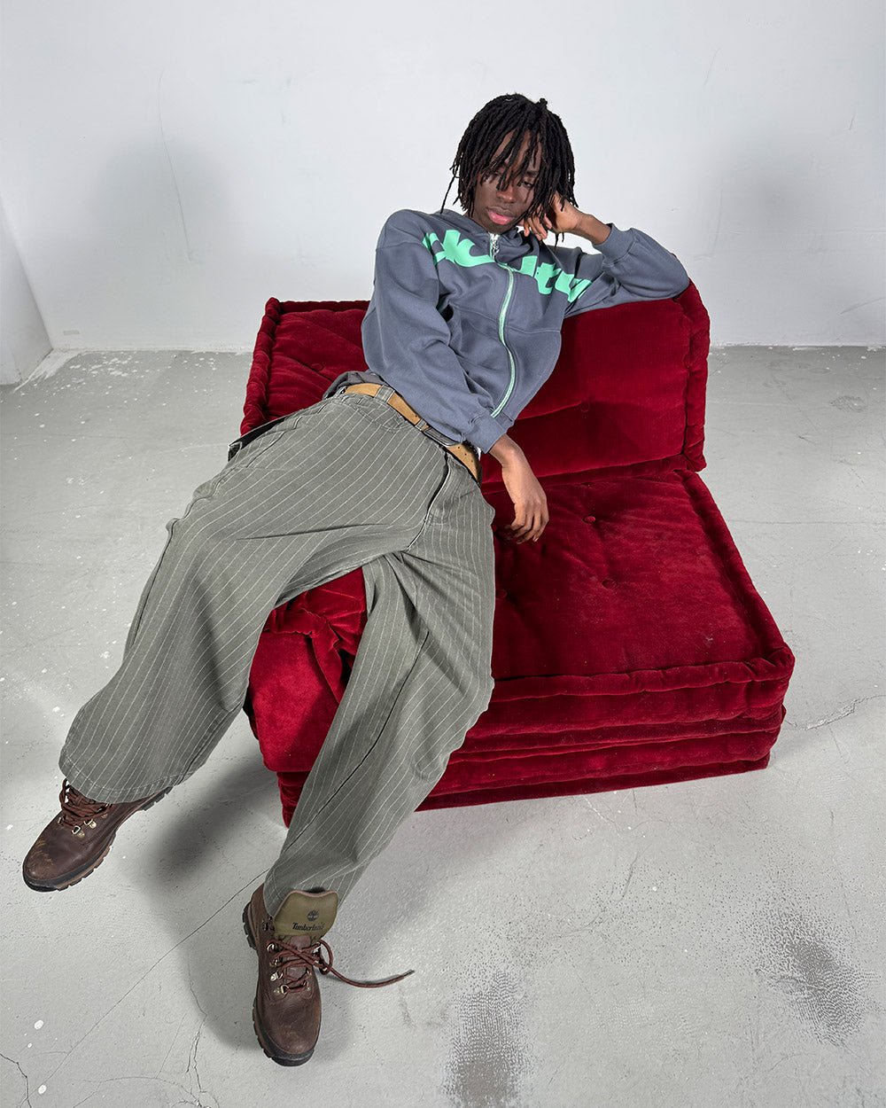 DRIVEN ZIP HOODIE INDIGO BLUE - Cold Culture