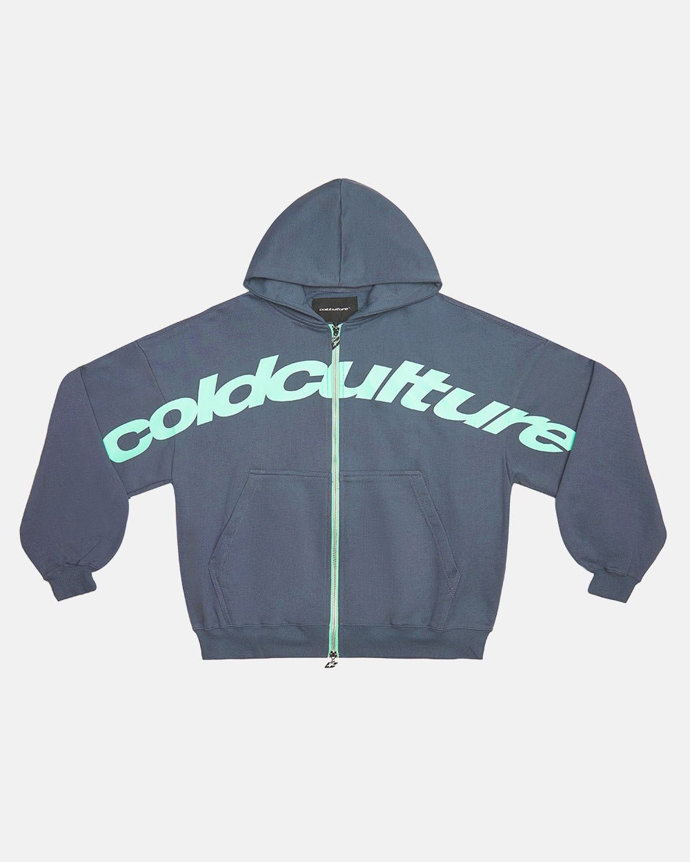 DRIVEN ZIP HOODIE INDIGO BLUE - Cold Culture