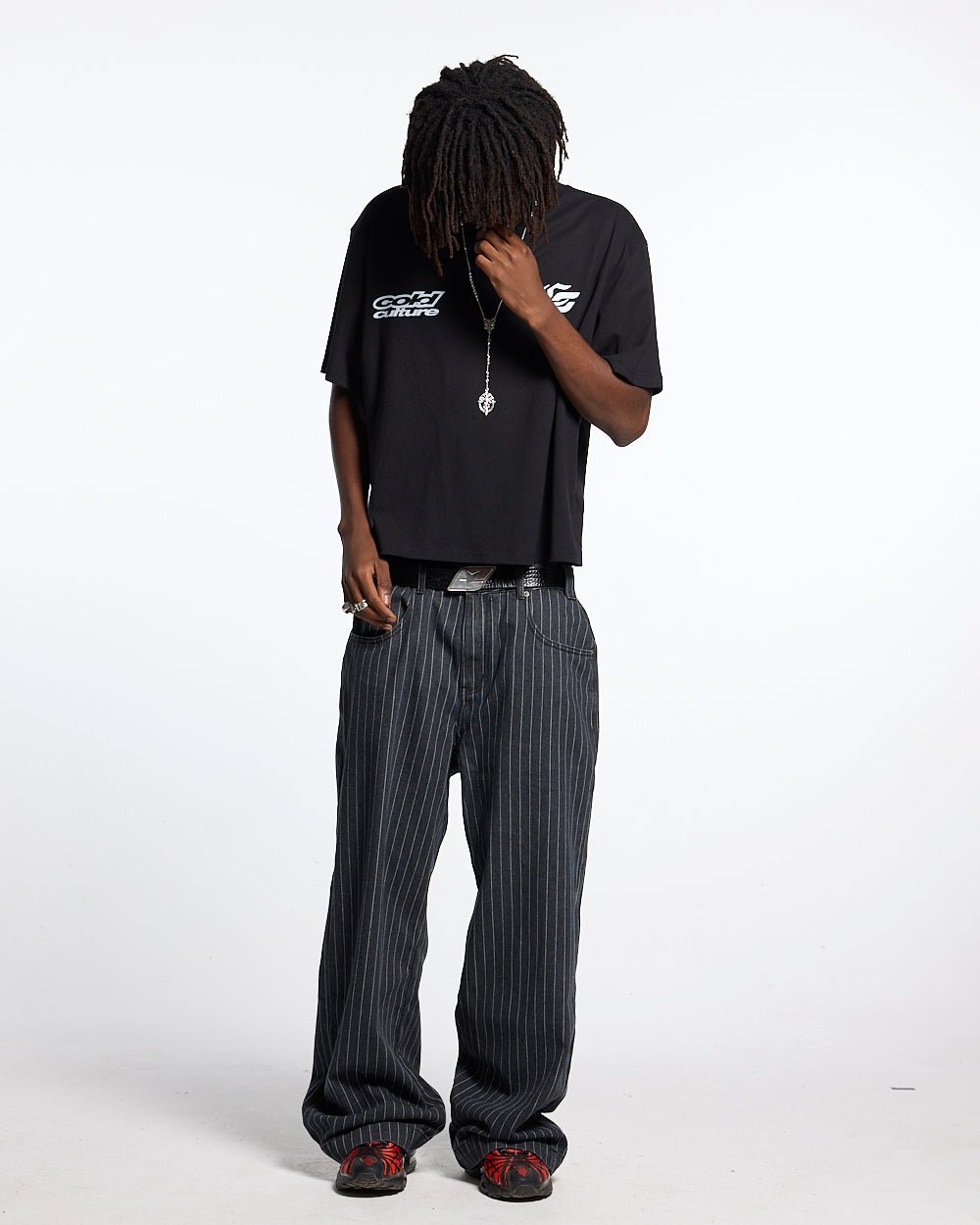 DRIVING MIRROR TEE BLACK - COLD CULTURE