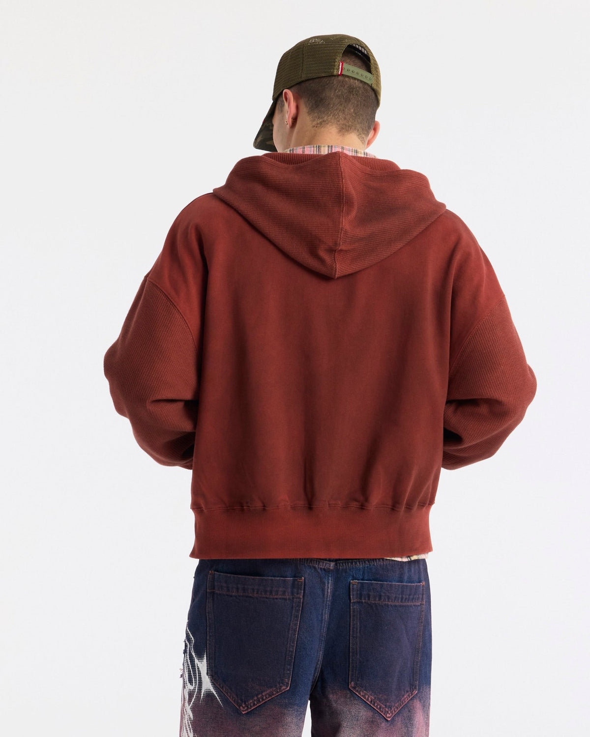 DUST 55 ZIP HOODIE RED - Cold Culture