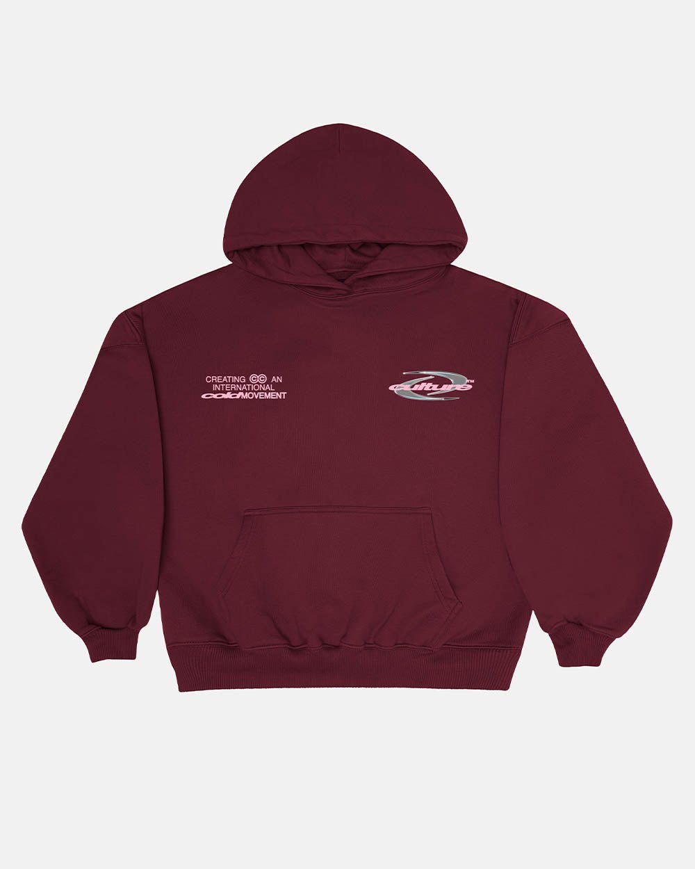 DYNAMIC HOODIE BURGUNDY - COLD CULTURE