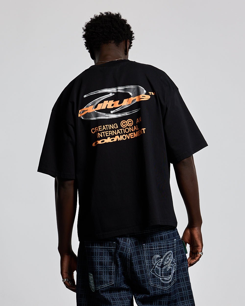DYNAMIC TEE BLACK AND ORANGE - COLD CULTURE #man