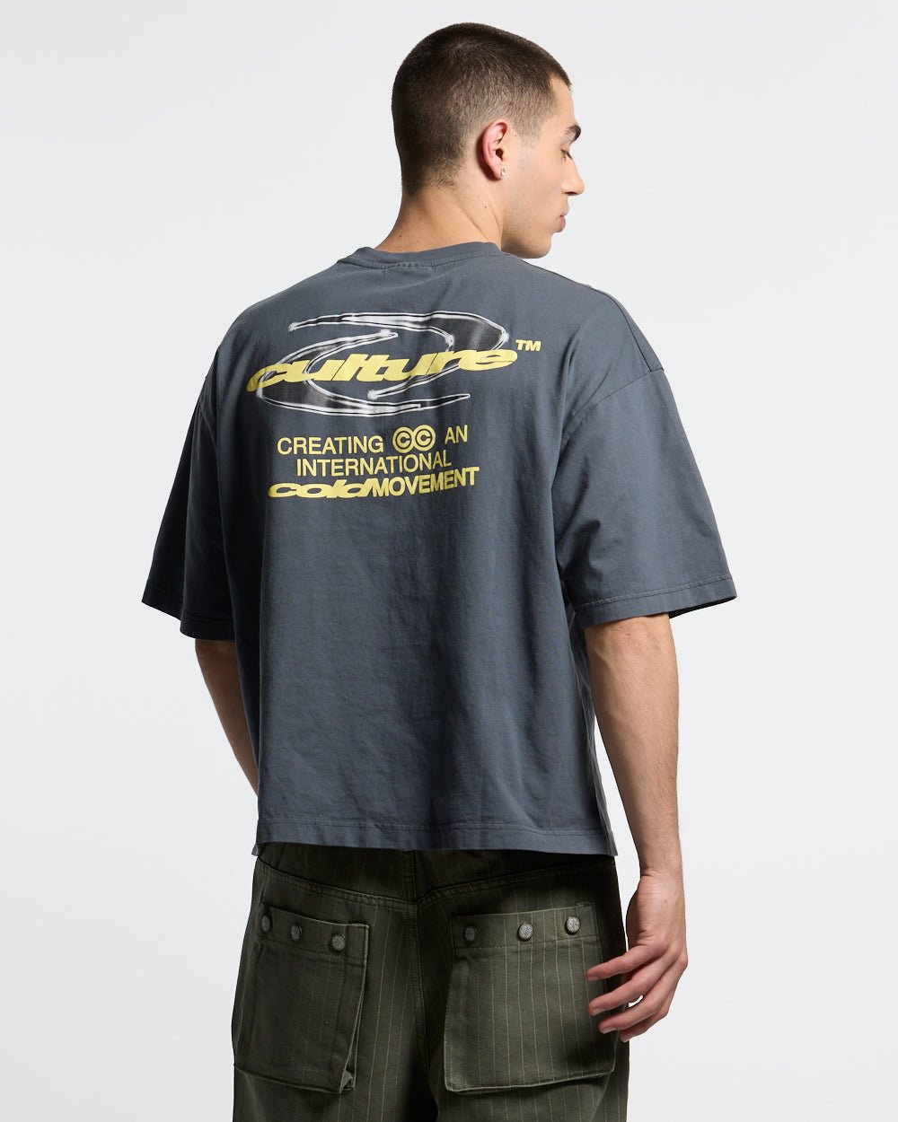 DYNAMIC TEE DARK BLUE - Cold Culture #man