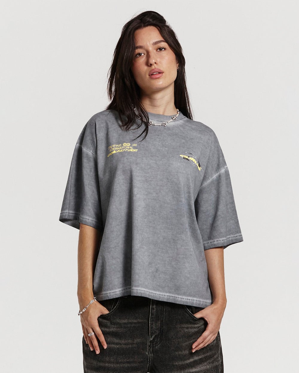 DYNAMIC TEE DYED MID BLUE - COLD CULTURE