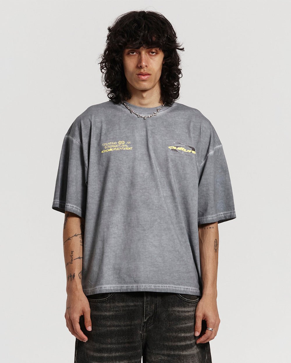 DYNAMIC TEE DYED MID BLUE - COLD CULTURE