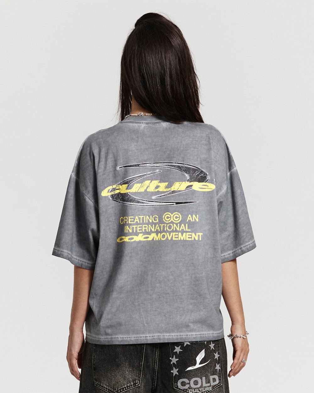 DYNAMIC TEE DYED MID BLUE - COLD CULTURE