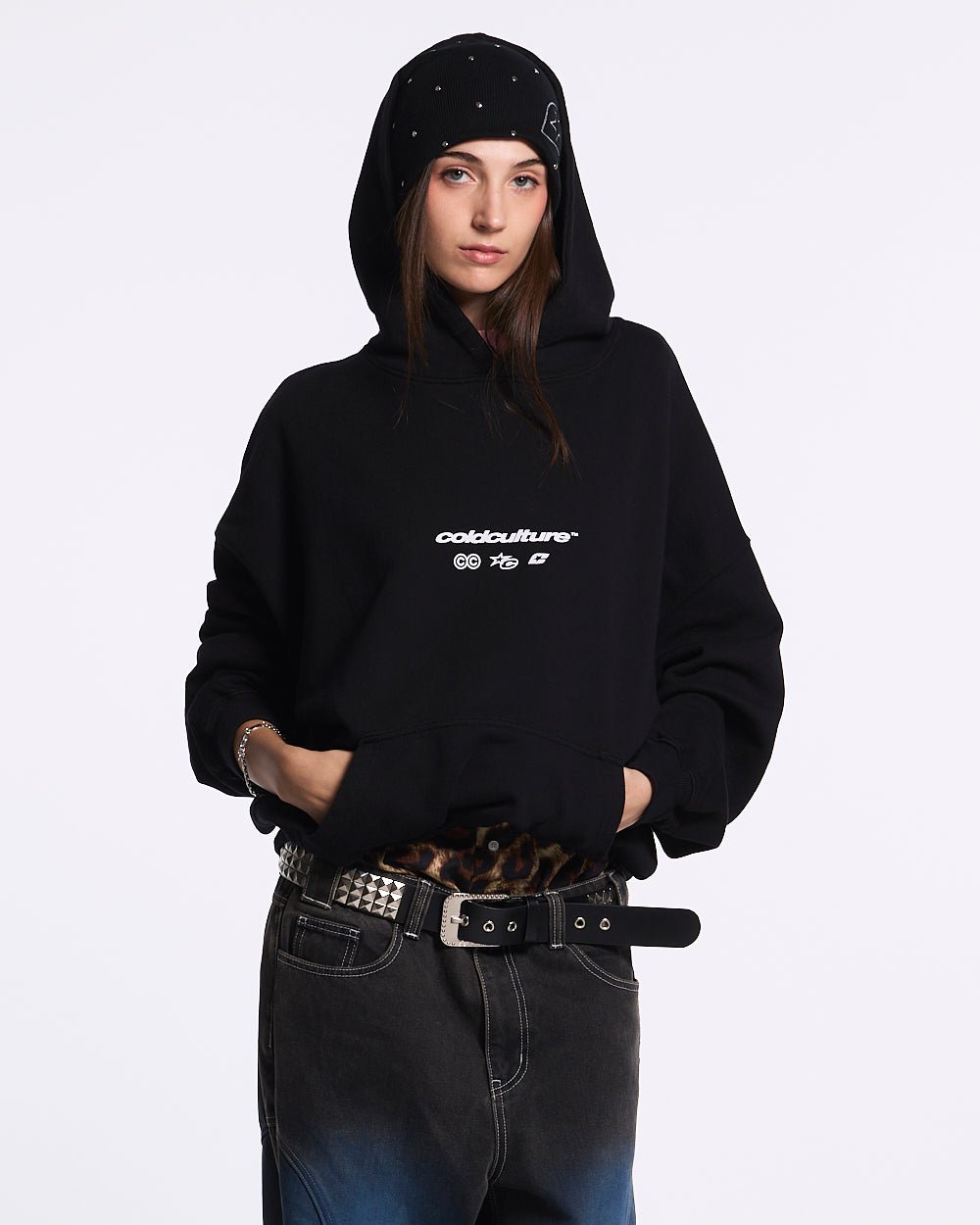 ELECTRIC SHINE HOODIE BLACK - COLD CULTURE