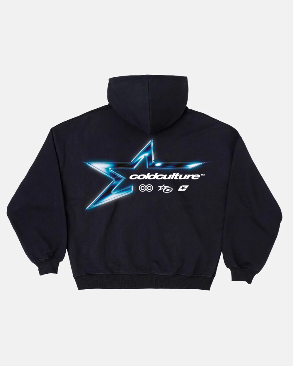 ELECTRIC SHINE HOODIE BLACK - COLD CULTURE