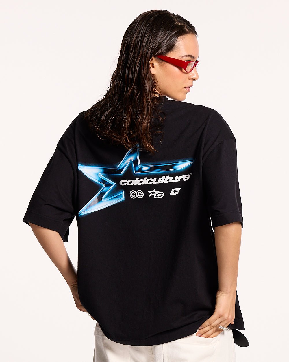 ELECTRIC SHINE TEE BLACK - COLD CULTURE
