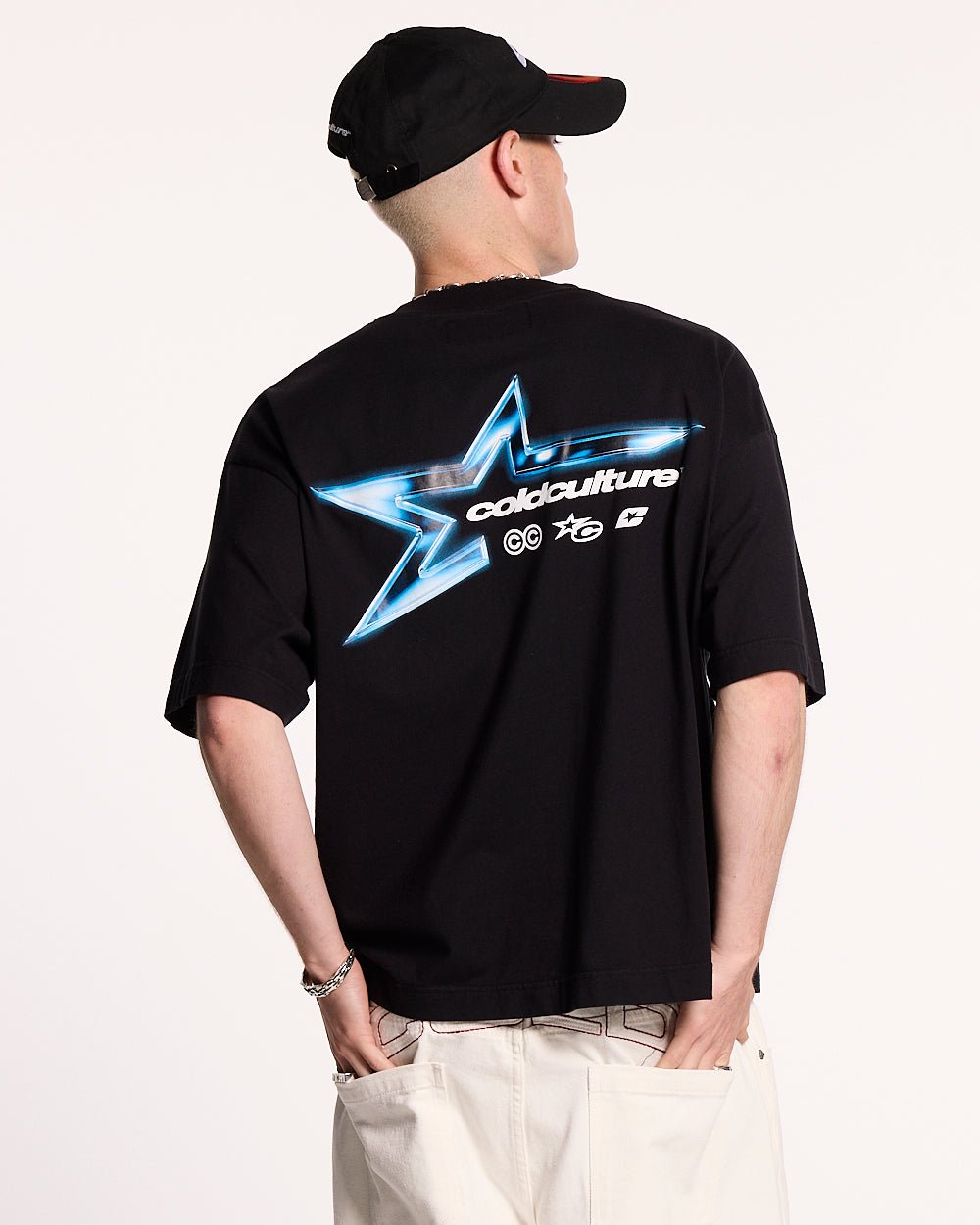 ELECTRIC SHINE TEE BLACK - COLD CULTURE #man
