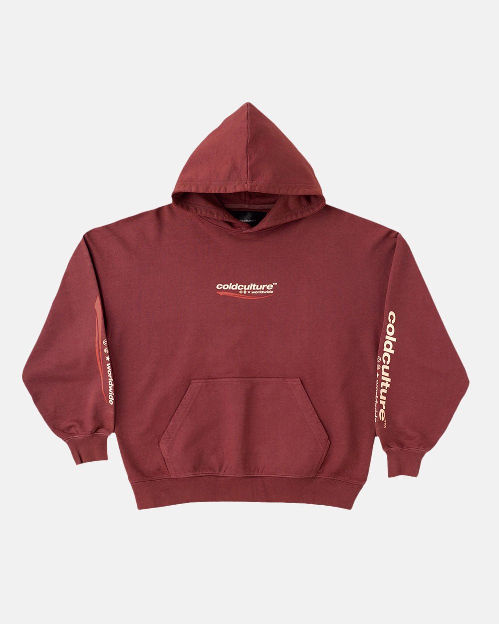 ENTERPRISE HOODIE WARM RED - COLD CULTURE