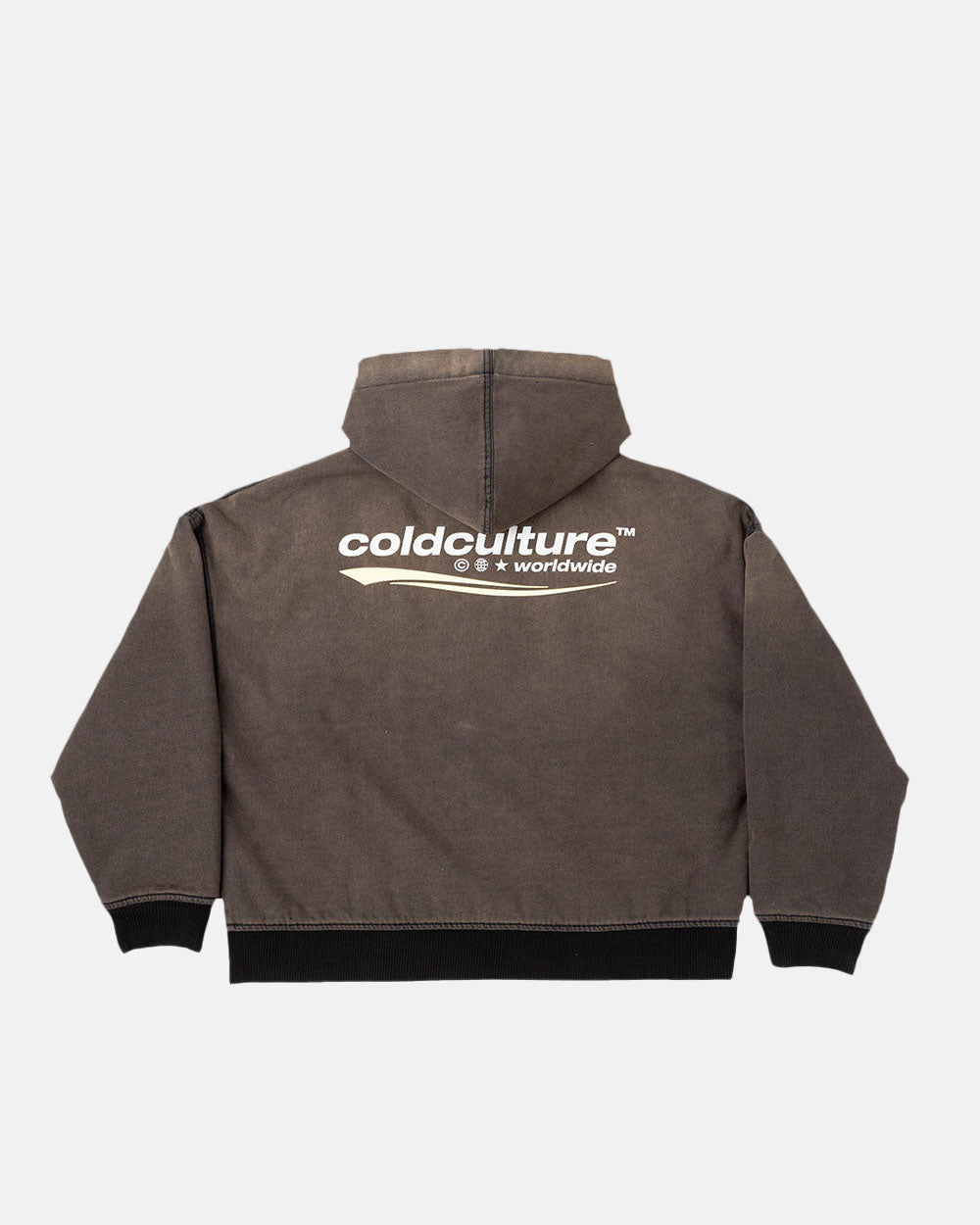ENTERPRISE JACKET FADED DARK BROWN DENIM - COLD CULTURE