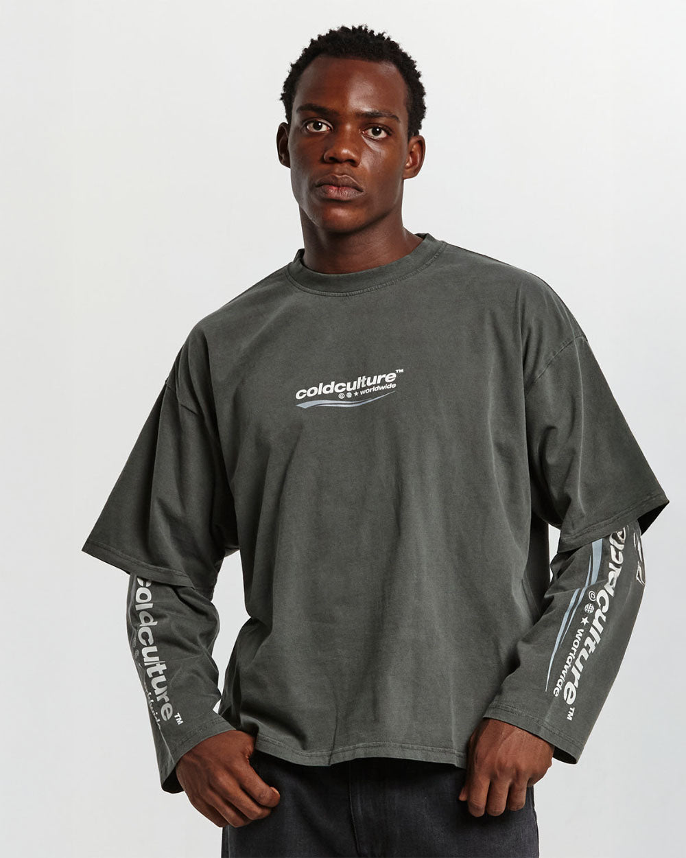 ENTERPRISE LONGSLEEVE TEE GREY - COLD CULTURE