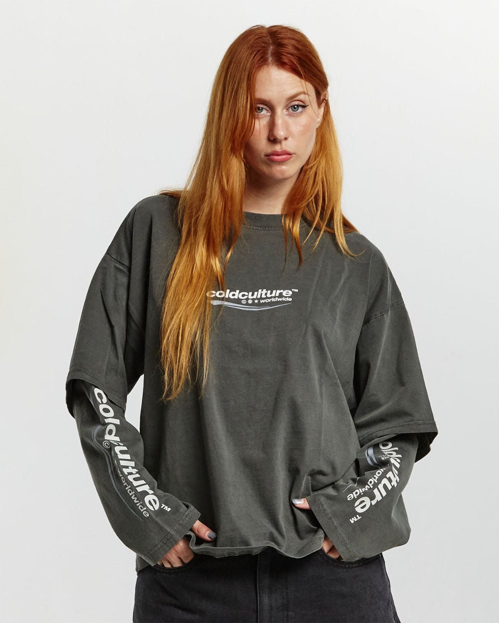 ENTERPRISE LONGSLEEVE TEE GREY - COLD CULTURE