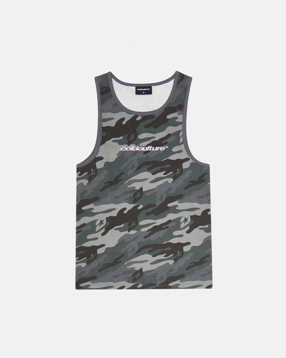 ESSENTIAL TANK TOP CAMO GREY - COLD CULTURE