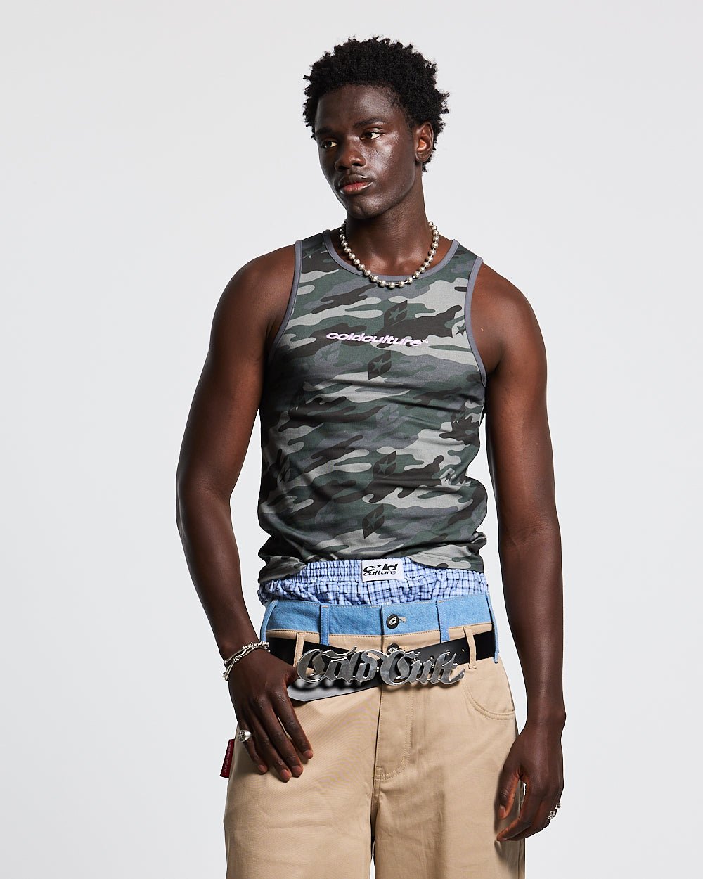 ESSENTIAL TANK TOP CAMO GREY - COLD CULTURE #man