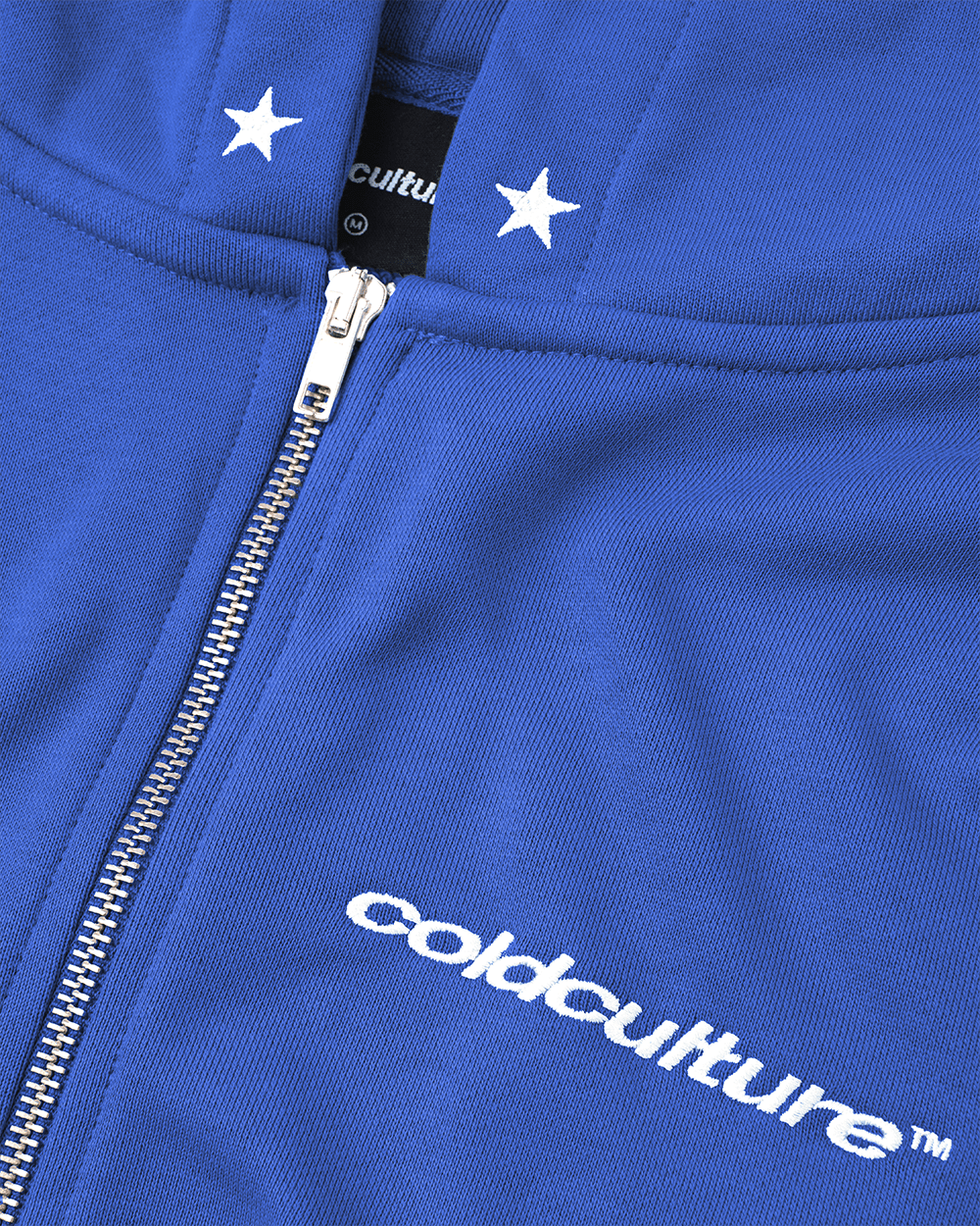 ESSENTIAL ZIP HOODIE ELECTRIC BLUE - COLD CULTURE