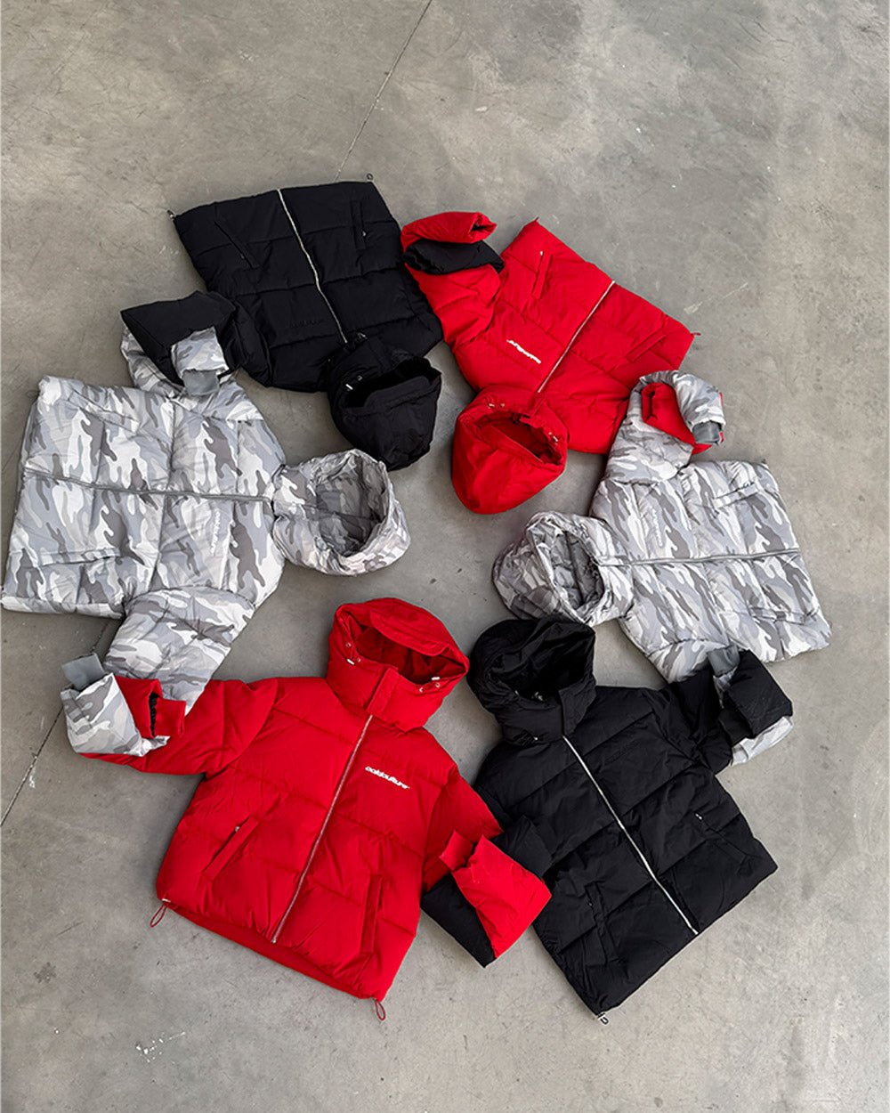 EVERYDAY PUFFER GRAY CAMO - Cold Culture