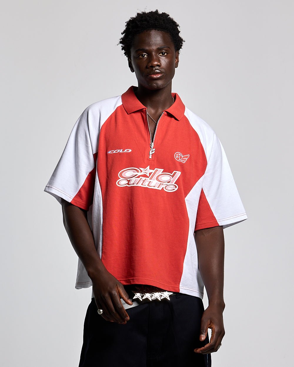 EXTREME POLO BURGUNDY AND WHITE - COLD CULTURE #man