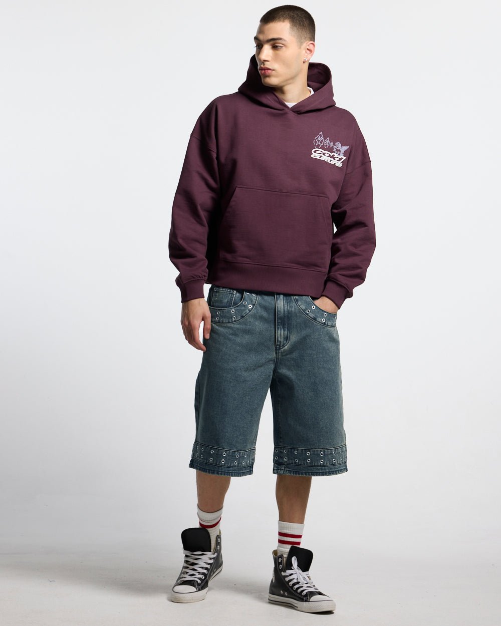 EYELET V2 SHORT DENIM - Cold Culture #man